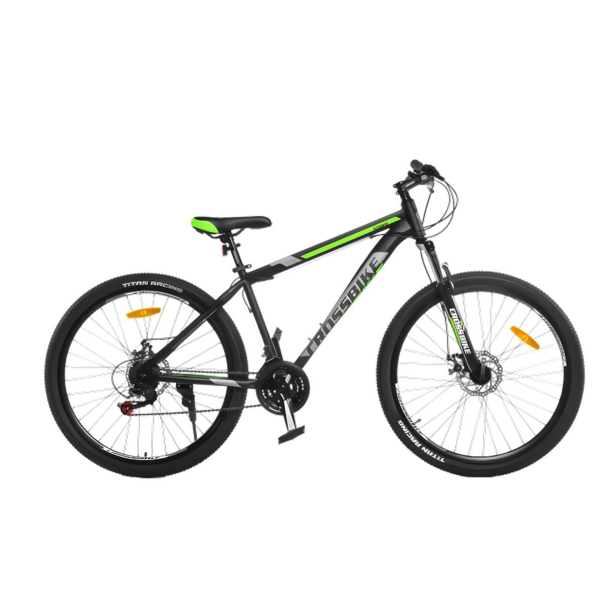 Велосипед CrossBike Storm 27"17" Чорний/Зелений (330)