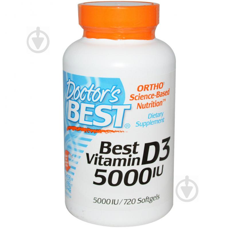 Витамин D3 5000IU, Doctor's Best, 720 желатиновых капсул