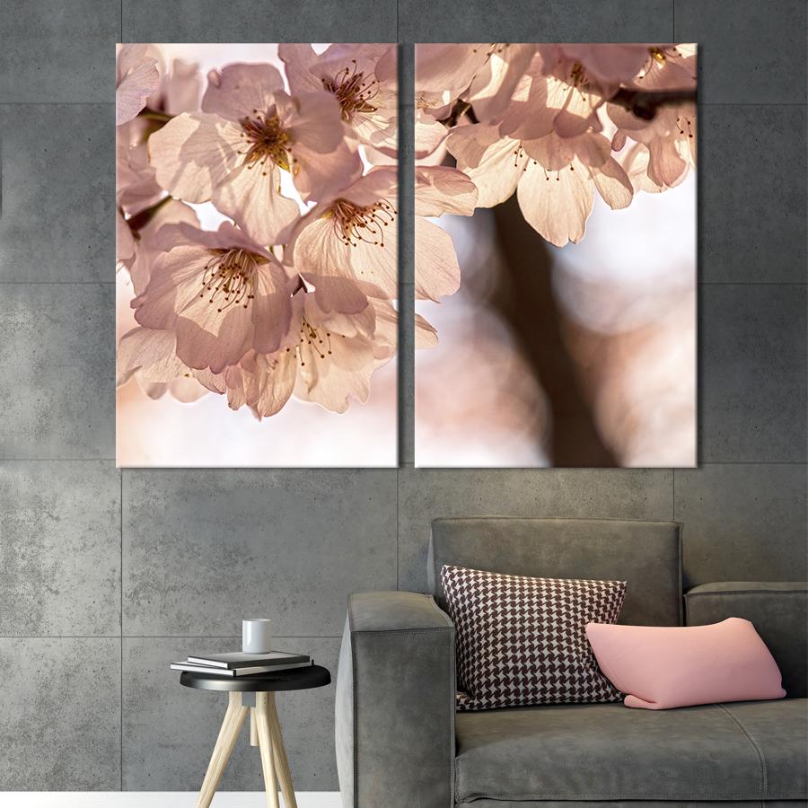 Картина на полотні Красиві квіти яблунь 111x81 см (992-2)