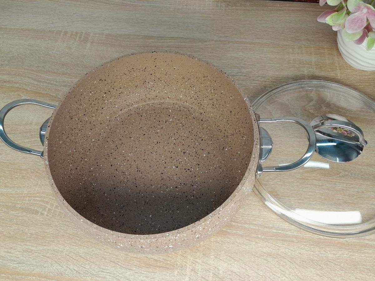 Каструля OMS Collection 3141 24 см 4,5 л Brown (21339625) - фото 2 Каструля OMS Collection 3141 24 см 4,5 л Brown (21339625) - фото 2