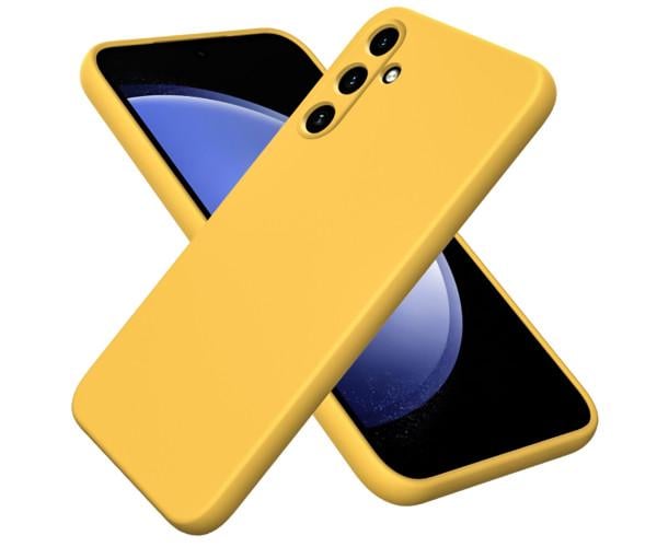 Чехол - накладка Silicone Cover Full для Samsung Galaxy A16 Жёлтый
