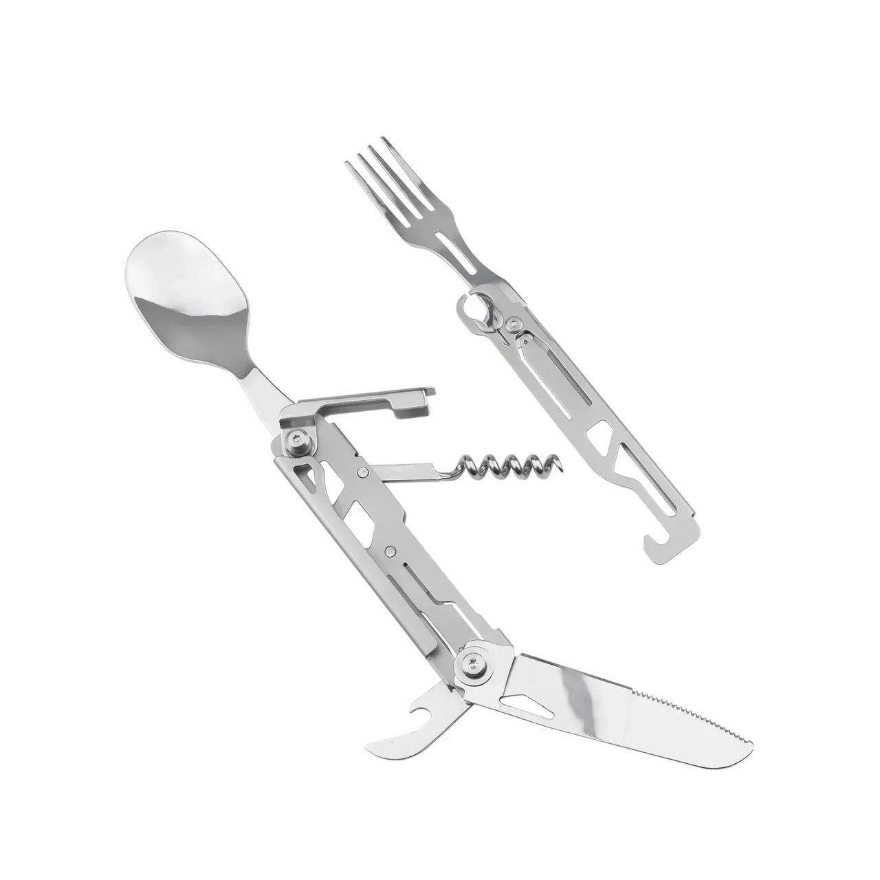 Набор столовых приборов для кемпинга и путешествий Tribe Multi Set (T-FC-0035-metal)