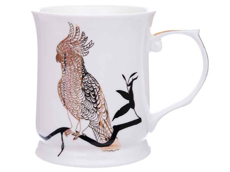 Чашка фарфоровая Lefard Золотой попугай 400 мл (924-511)