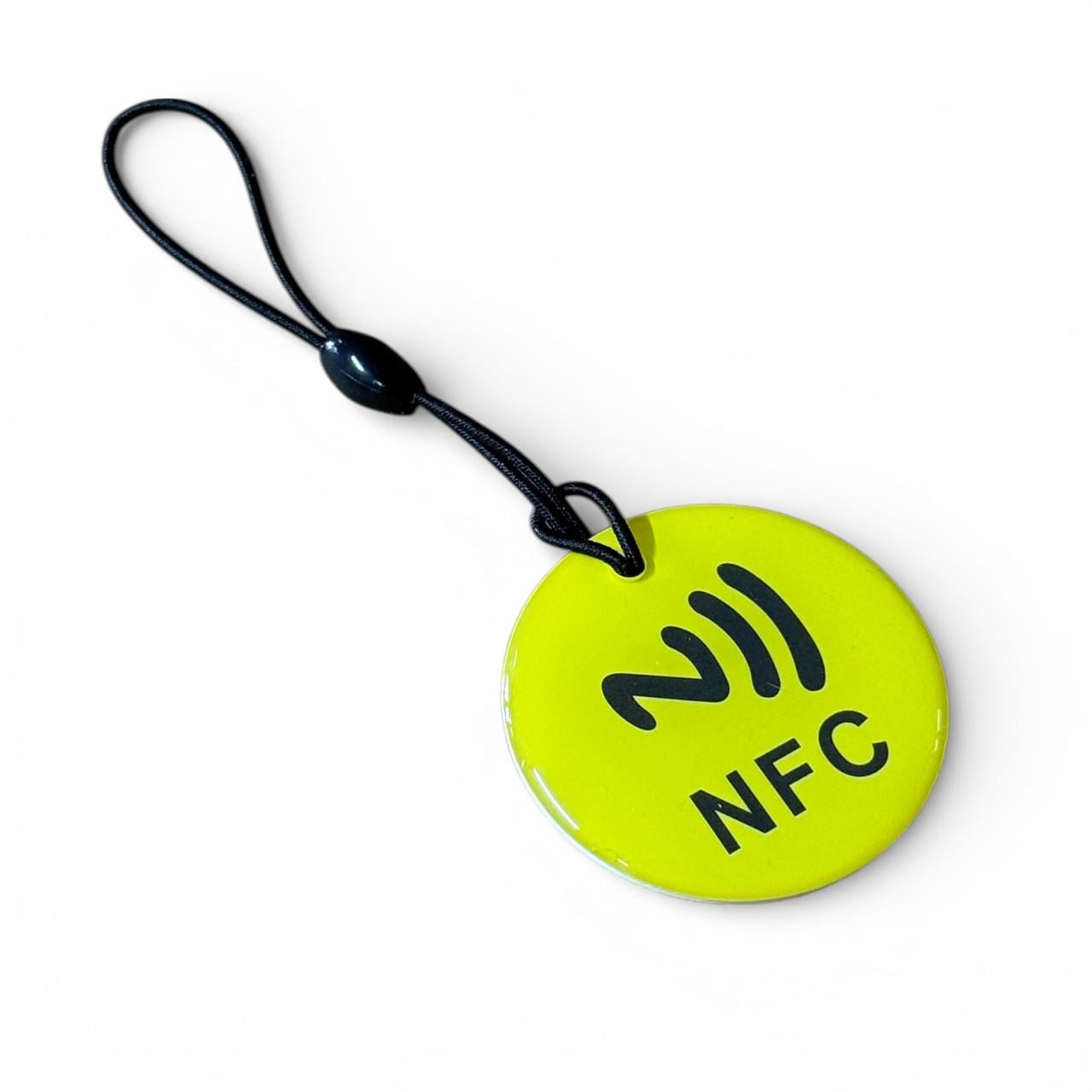 NFC-метка брелок NTAG213 круглый 35 мм Yellow (2903033679)