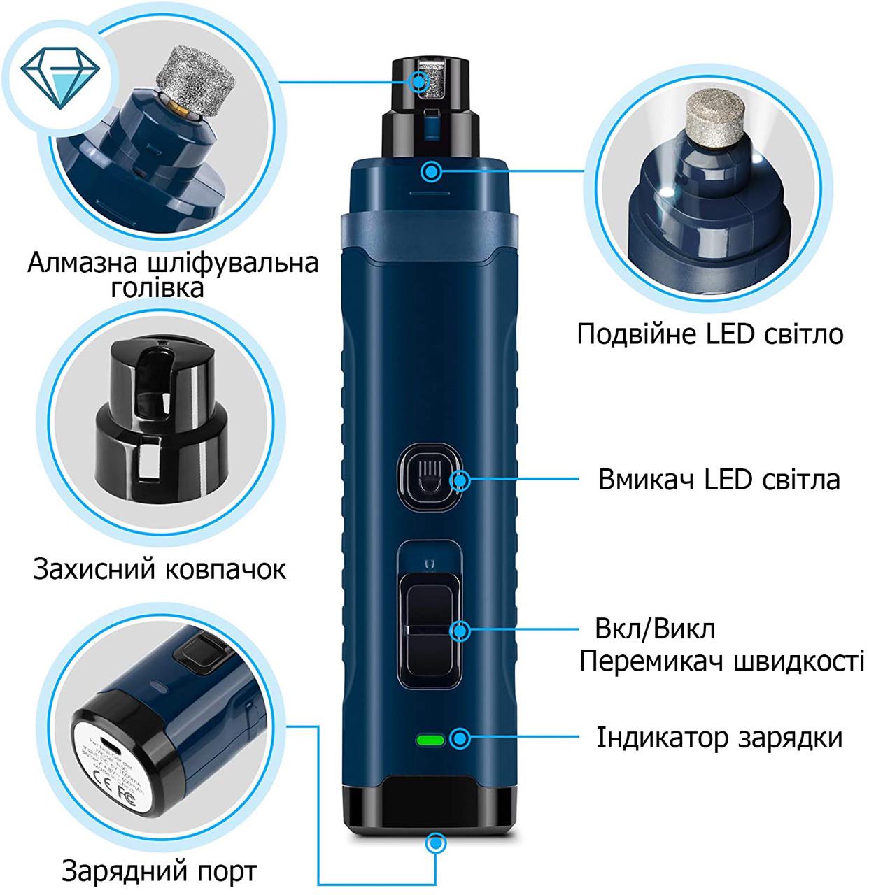 Точилка для когтей собак и кошек Pet Nail Grinder XN-50 профессиональная (10189038) - фото 6