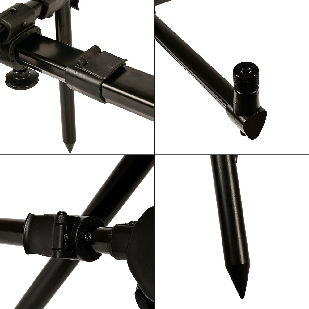 Рід-під на 5 спінінга з чохлом Sams Fish SF23975 алюмінієвий з пластиком 125х65х75 см Чорний - фото 3 Рід-під на 5 спінінга з чохлом Sams Fish SF23975 алюмінієвий з пластиком 125х65х75 см Чорний - фото 3