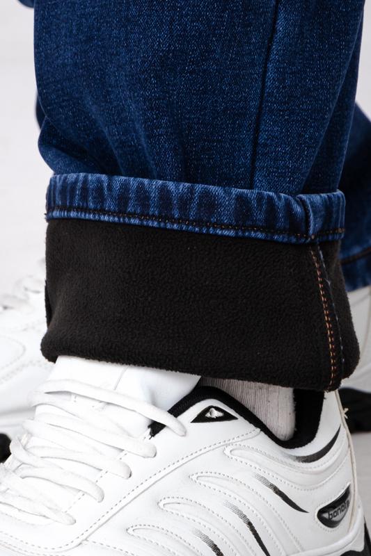 Джинси чоловічі зимові Носи Своє на флісі класичного крою плюс сайз р. 38 Синій (17223) - фото 5