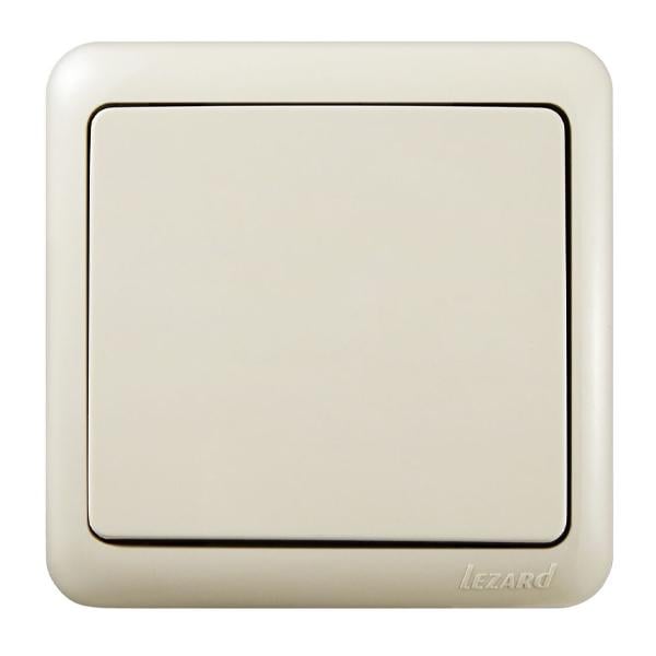 Выключатель Lezard Viola 1-клавишный Кремовый (7510300100)