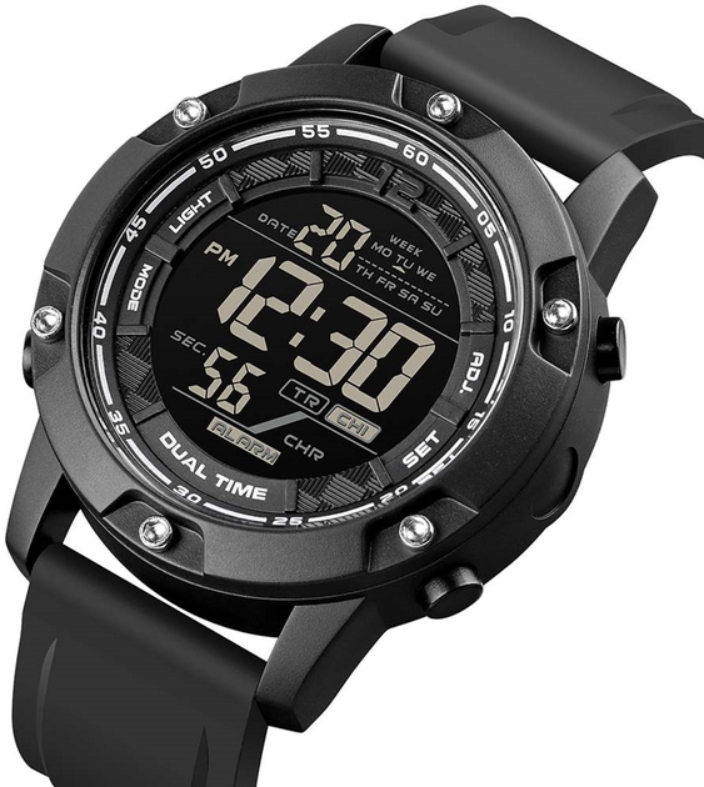 Годинники наручні чоловічі Skmei 1762 Black (17166)