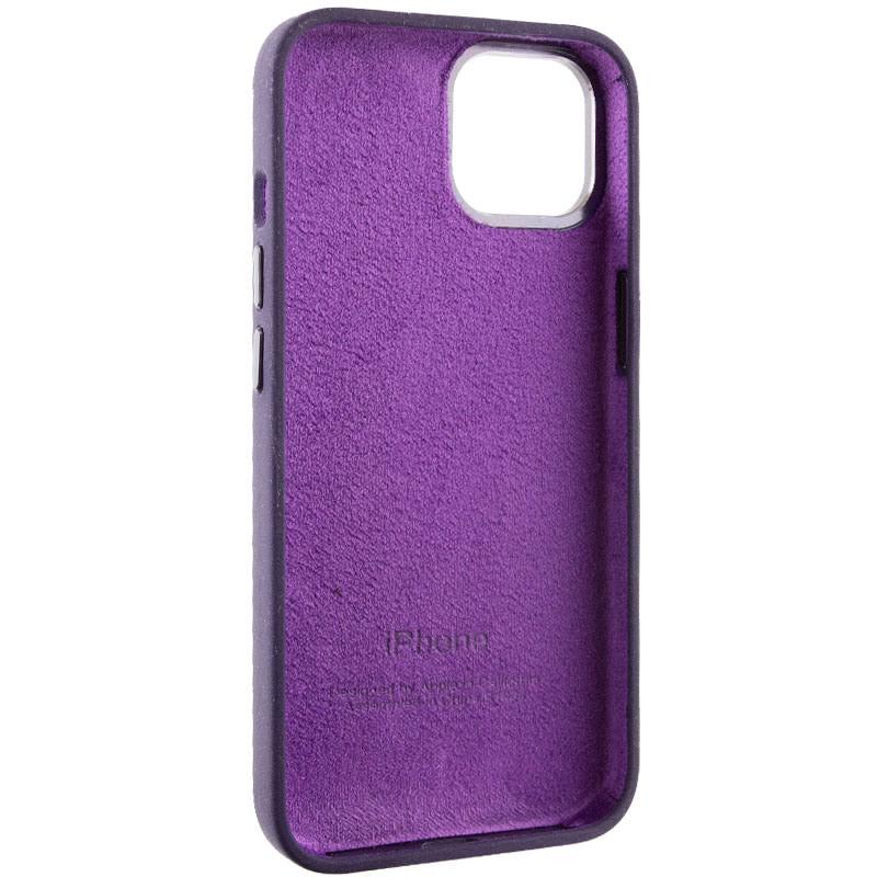 Протиударний чохол Silicone Case Metal Buttons (AA) для Apple iPhone 13 (6.1") Фіолетовий / Elderberry - фото 6