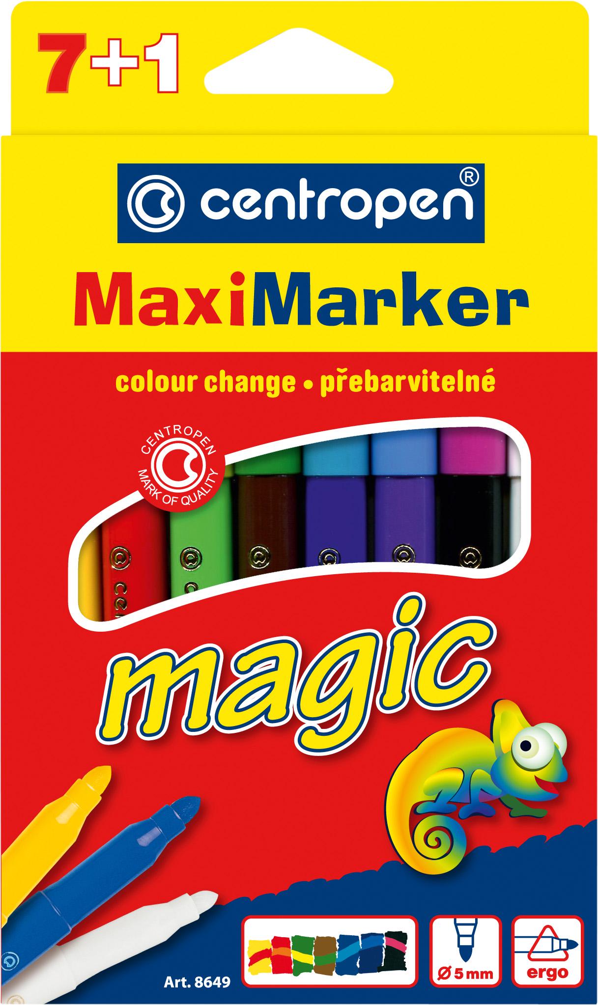 Фломастеры Centropen 8649 Magic Maxi 8 шт. (8595013614402)