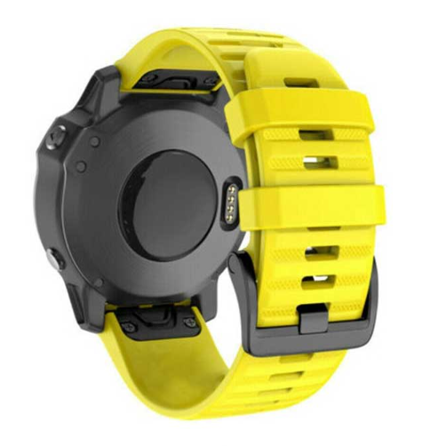 Ремешок с отвертками для Garmin Fenix 7/6/Pro Solar/5 Plus Sapphire/Forerunner 945/935 Quick Fit 22 мм Yellow (0300-7) - фото 4