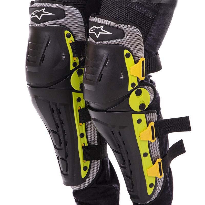 Защита колена и голени Alpinestars MS-4821 Черно-салатовый (60508389)