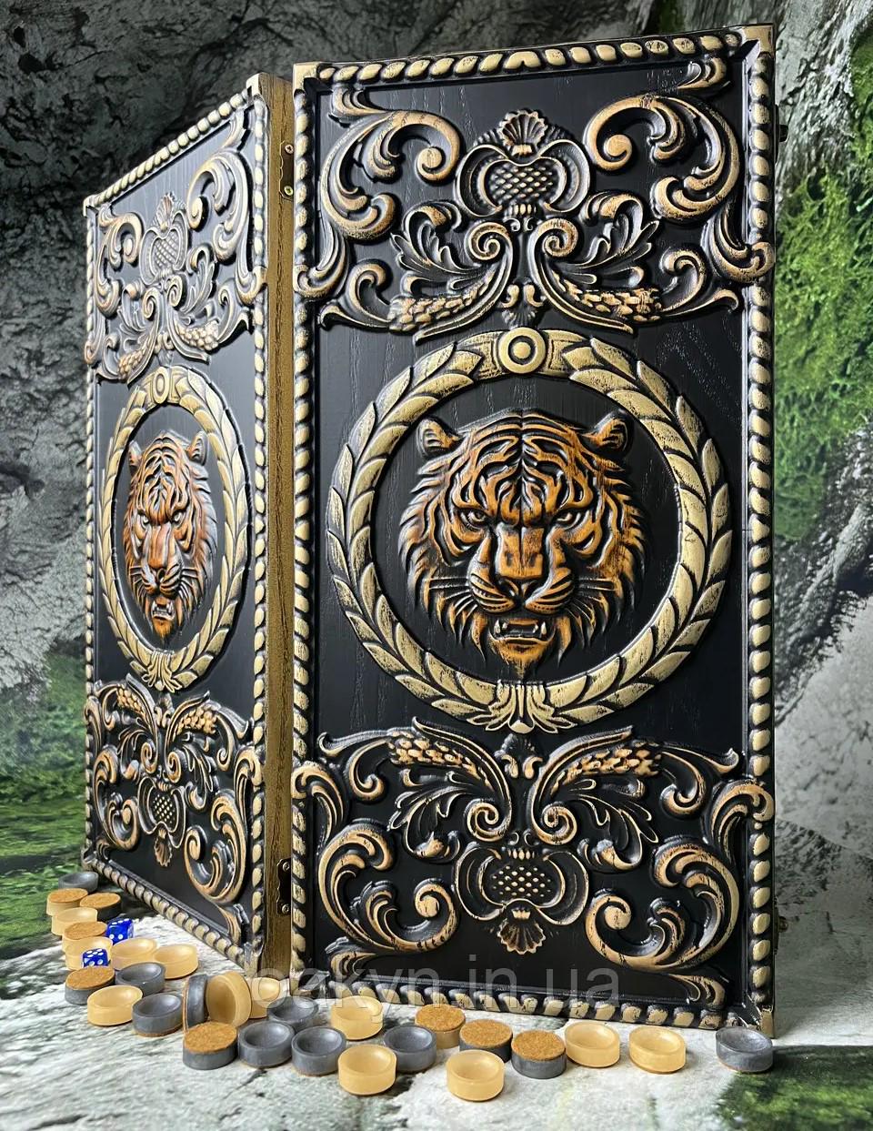 Нарды ручной работы деревянные ясень Тигр 48 см (Н-208) Нарды ручной работы деревянные ясень Тигр 48 см (Н-208)