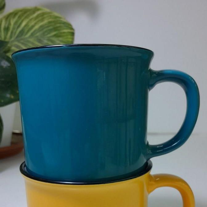 Чашка для чая керамическая Чаепитие 340 мл Синий - фото 3 Чашка для чая керамическая Чаепитие 340 мл Синий - фото 3