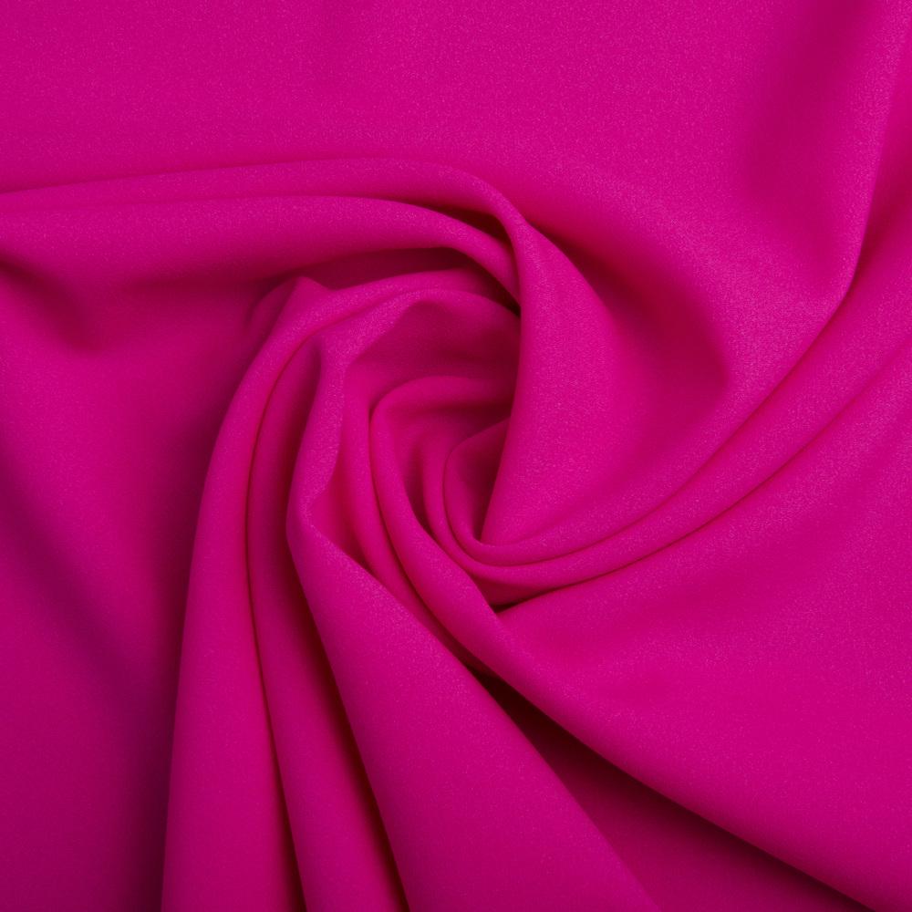 Ткань шифон Мосс креп Ярко-розовый (25164)