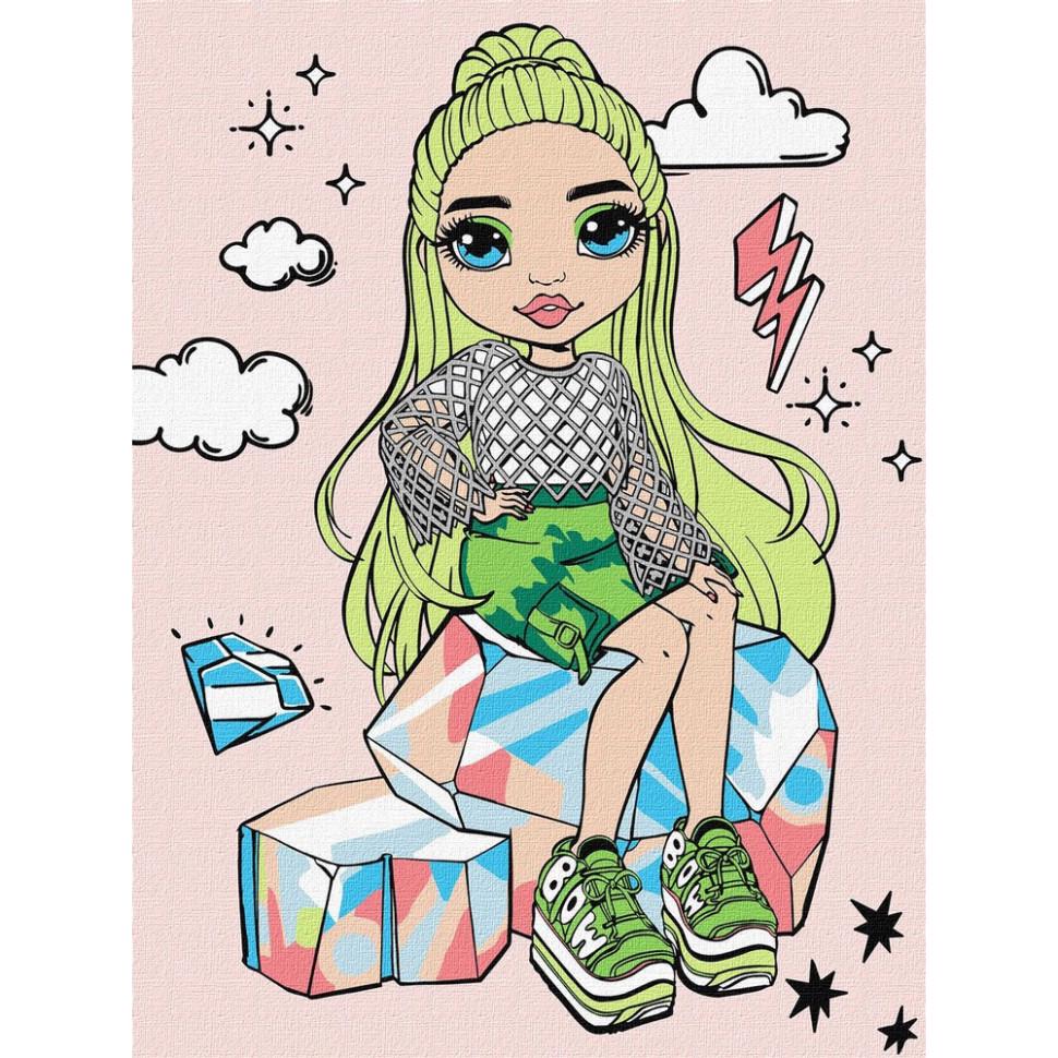 Картина по номерам Ideyka Rainbow High Jade Hunter 30x40 см Разноцветный (PM-194-K-1530)