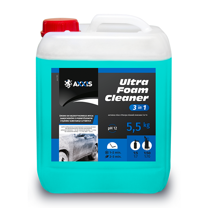 Пена активная Axxis Ultra Foam Cleaner 3в1 канистра 5 л (axx-393) - фото 1