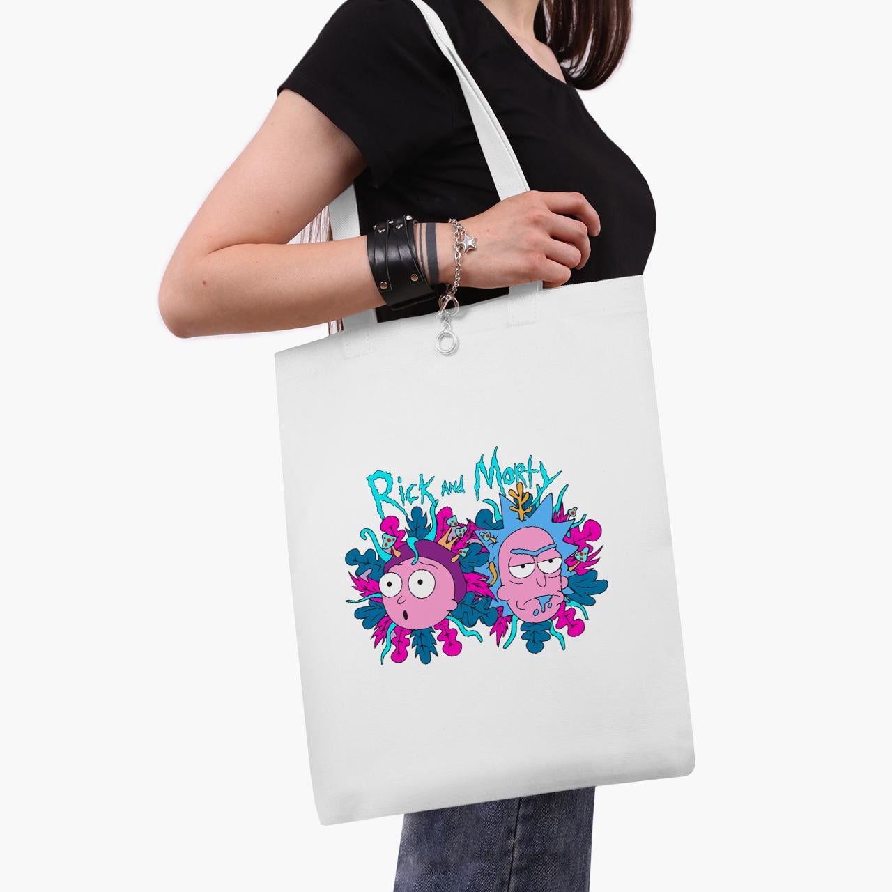 Эко сумка шоппер Rick Sanchez Rick and Morty 41x35 см Белый (9227-2947-WT1)