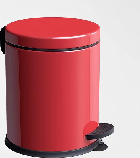 Ведро для мусора с педалью New Mezer 12 л Красный SM4501-12