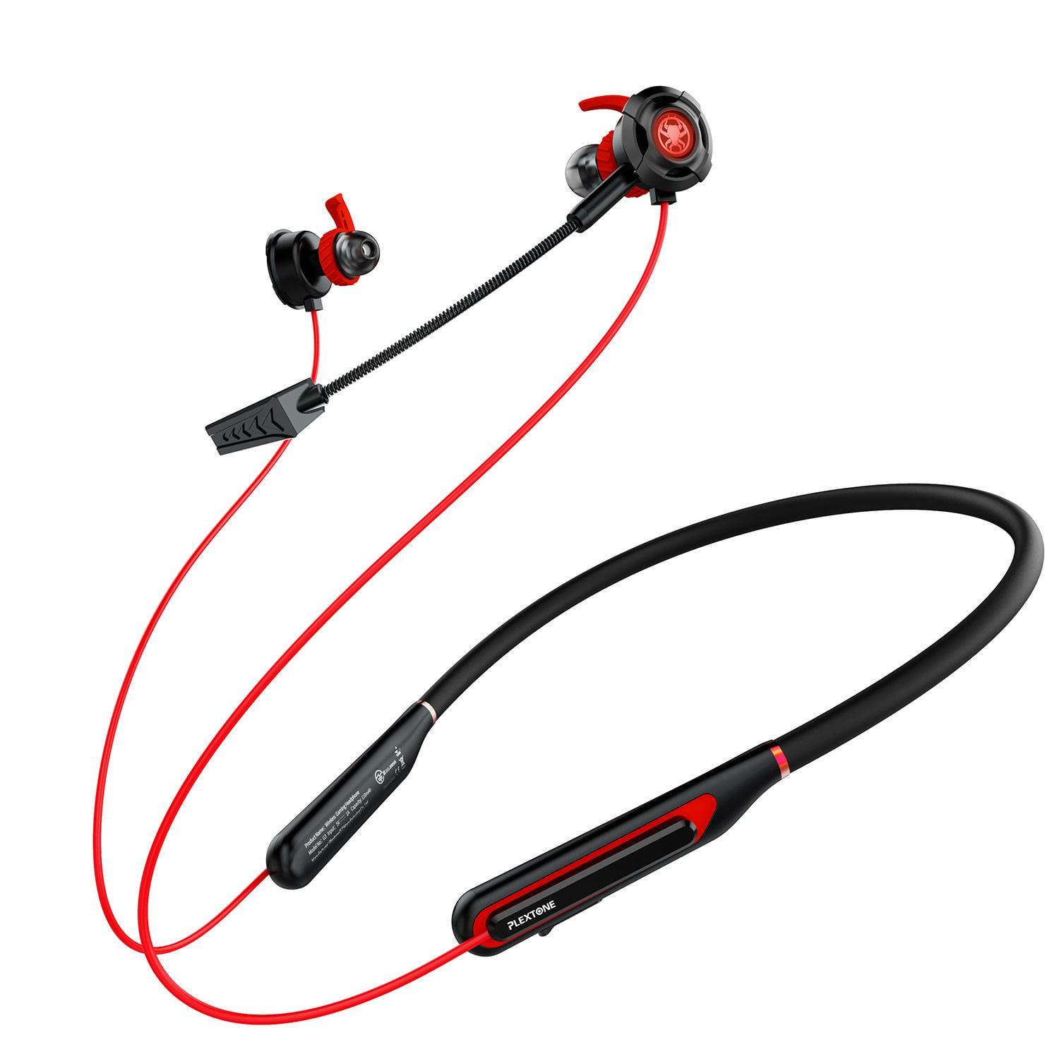Наушники беспроводные игровые Plextone G3 с 2 микрофонами Red