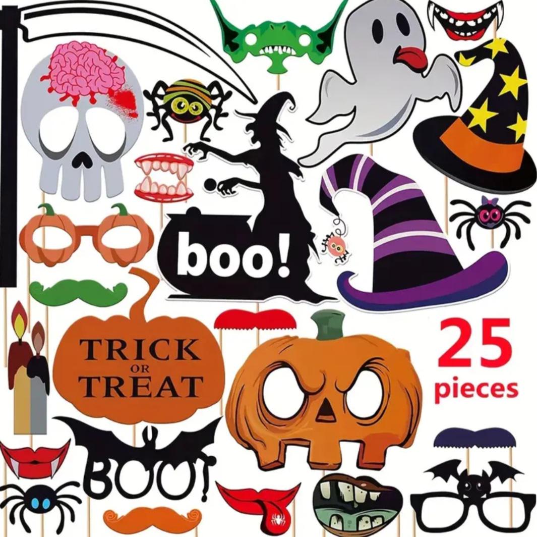 Бутафория на Хэллоуин на палочках 25 дет. One size Разноцветный (253601) - фото 4 Бутафория на Хэллоуин на палочках 25 дет. One size Разноцветный (253601) - фото 4