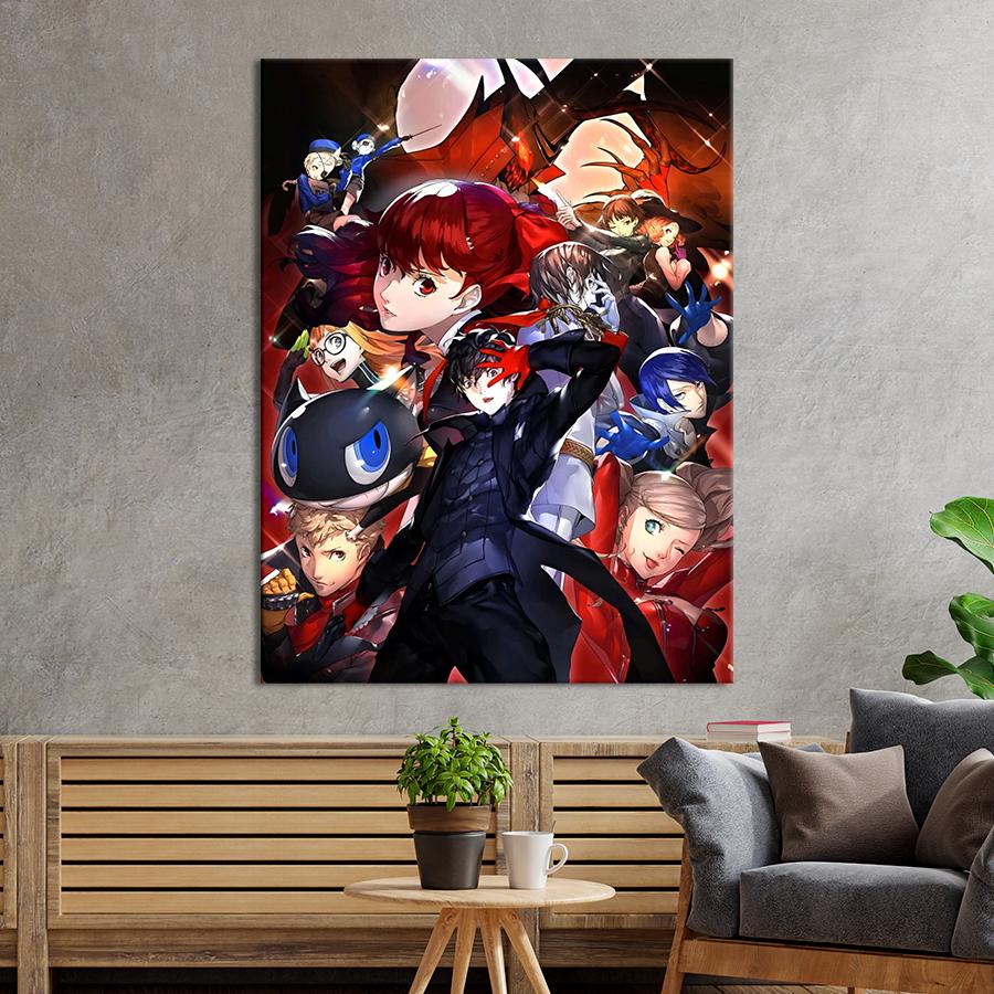 Настенний декор Персонажи игры Persona 5 Royal 107x80 см (YA-97)