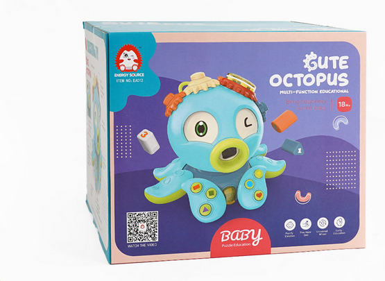 Гра музична EA 012 Восьминіг мелодії/світло/барабанчик/сортер/пальчикові ігри (2471238738)