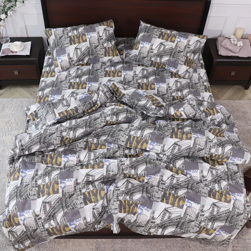 Комплект постельного белья ТМ Черешенька из бязи Gold евро 200х220 cм (40071)
