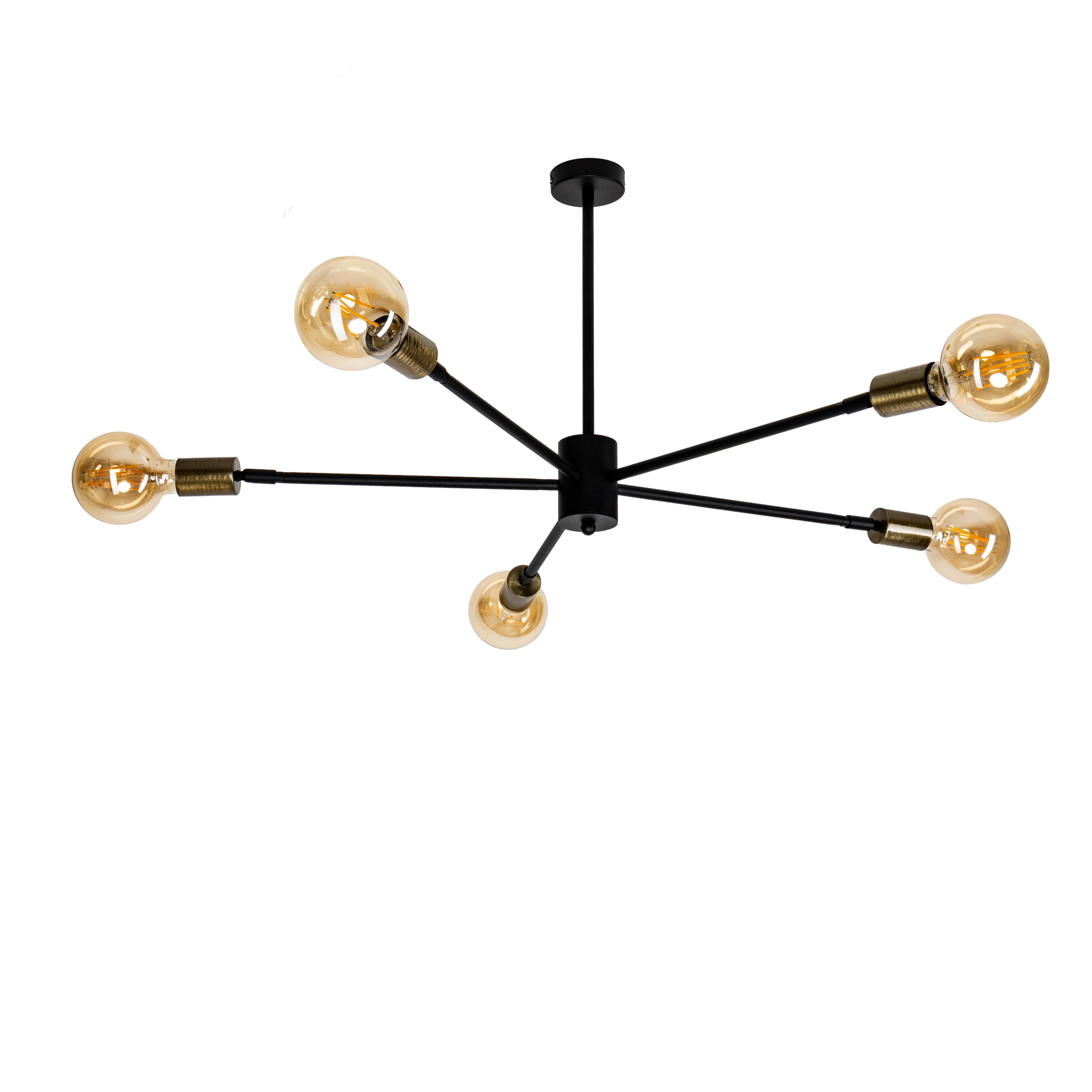 Люстра потолочная молекула Атмолайт Star 5M 840/450 Черный