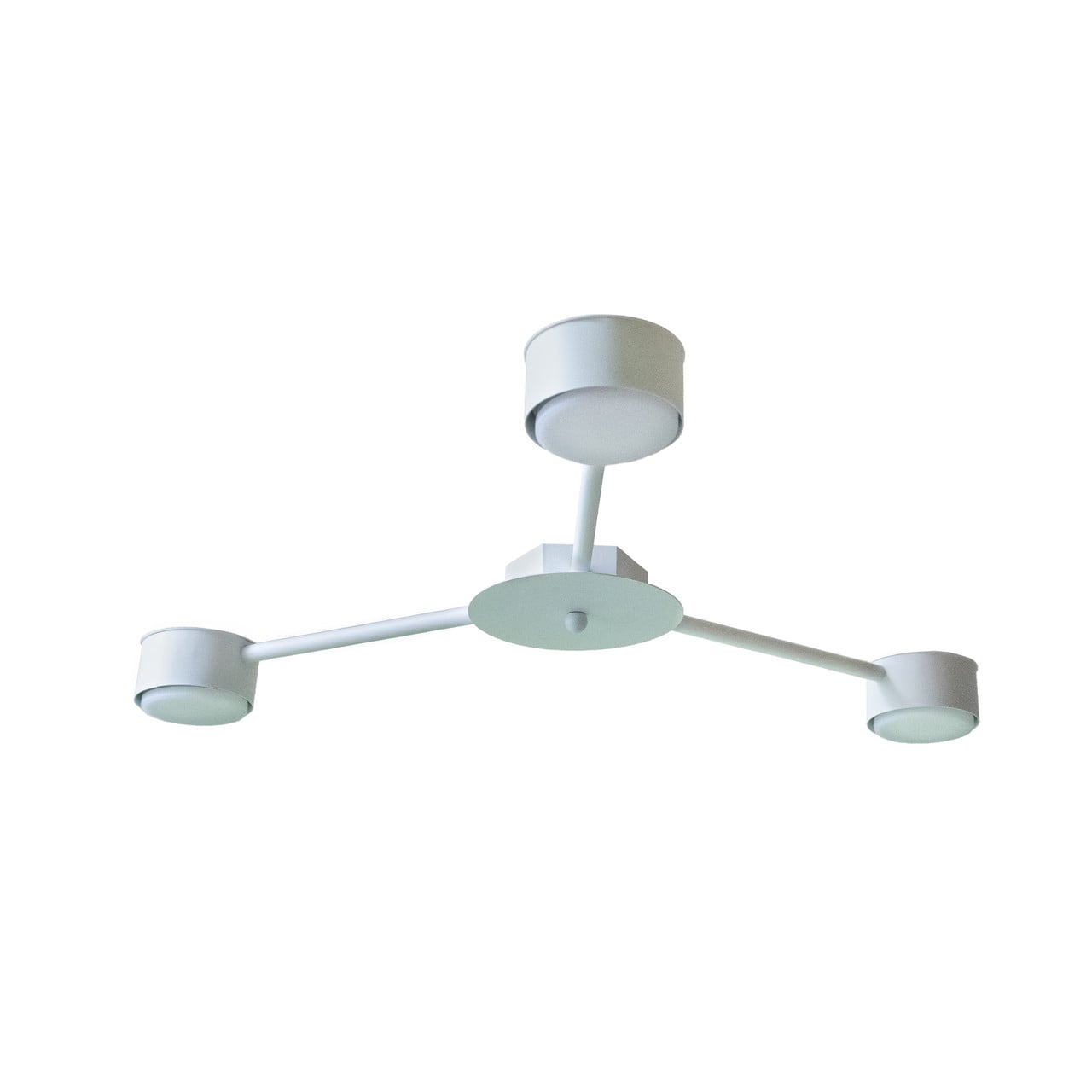 Люстра потолочная MSK ELECTRIC Copter GX53 NL 8040-3 WH Белый 618701