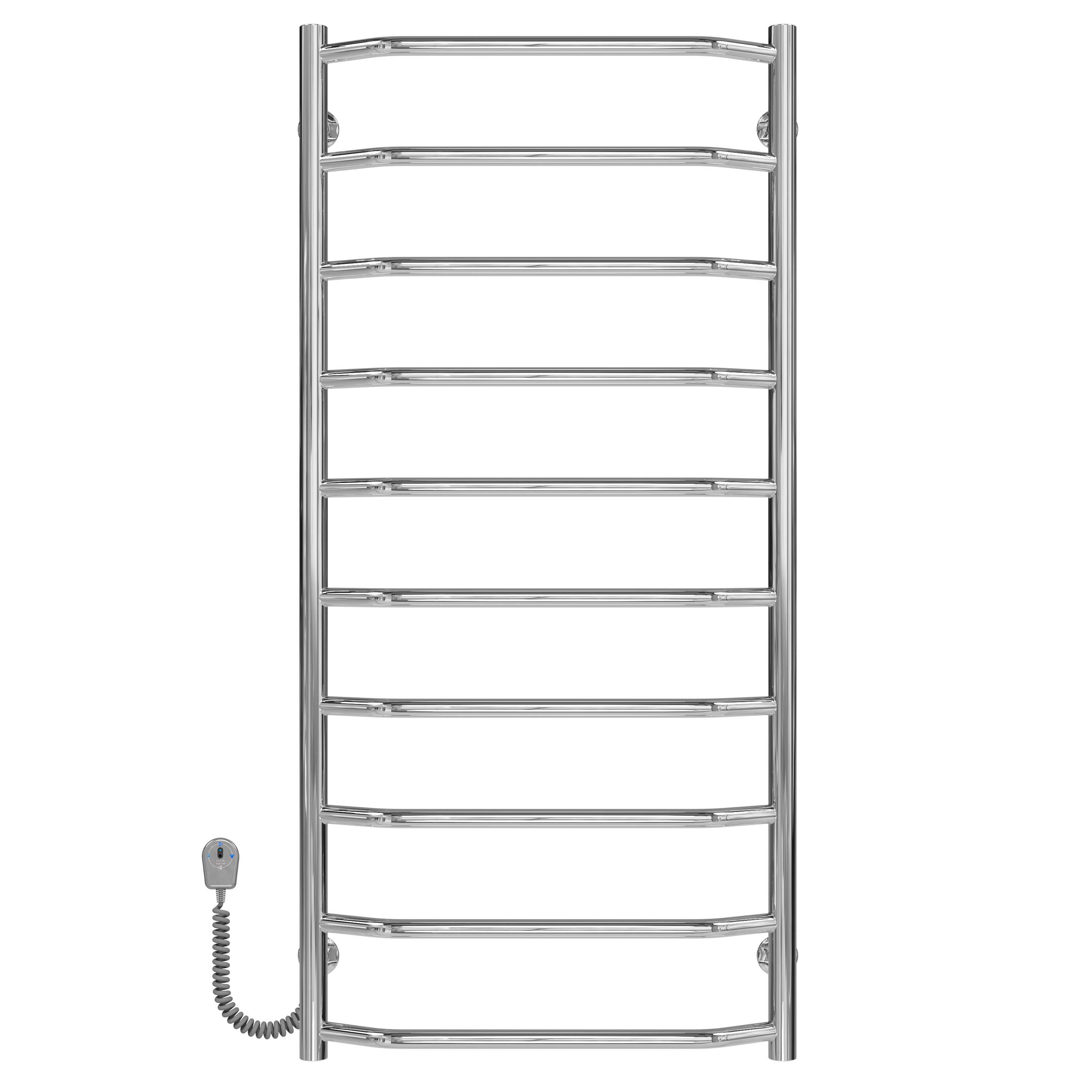 Полотенцесушитель электрический Deffi Трапеция П10 EF16 левое подключение нержавеющая сталь 500х1100 мм Хром (C.TR.110.50.10.E.C.L.5)