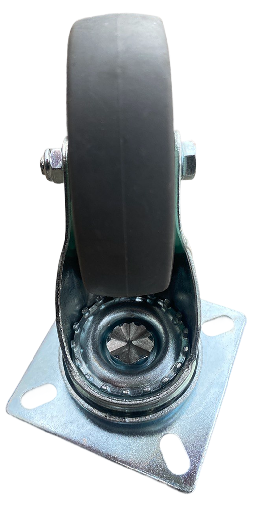 Колесо поворотное на площадке с тормозом 75 мм (1851001877) - фото 3