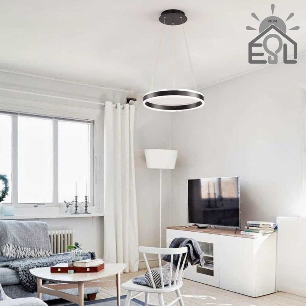 Люстра-смарт світлодіодна підвісна ESLLSE STELLA R 64 Вт 400x1200 мм Чорний (141-10034-01) - фото 3 Люстра-смарт світлодіодна підвісна ESLLSE STELLA R 64 Вт 400x1200 мм Чорний (141-10034-01) - фото 3