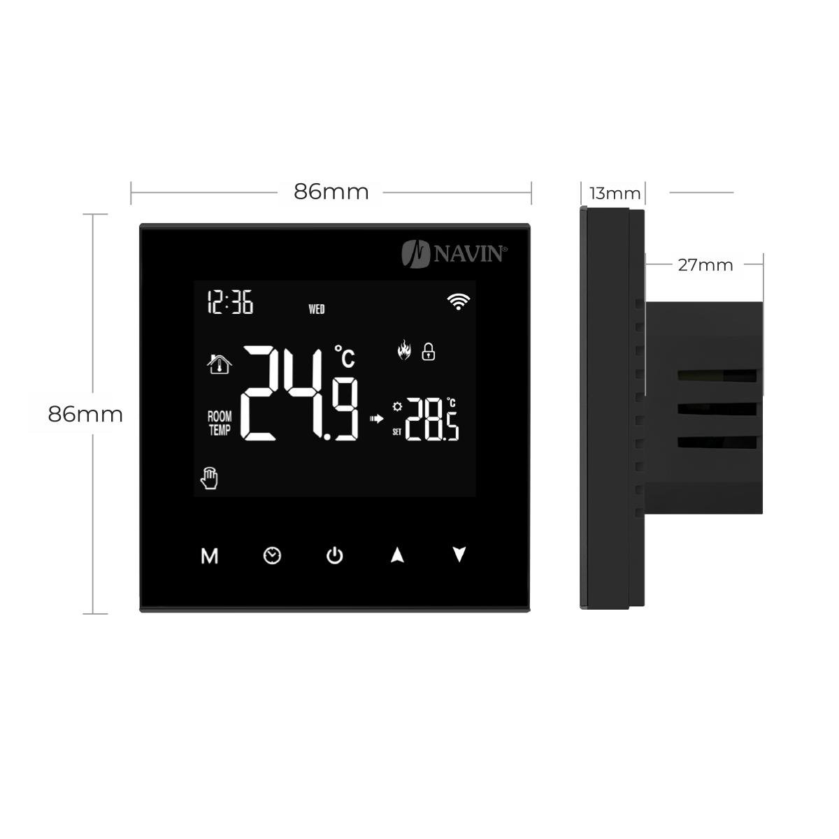 Терморегулятор для газового котла NAVIN WT100 B-3А з Wi-Fi (H24-204273-8686) - фото 7
