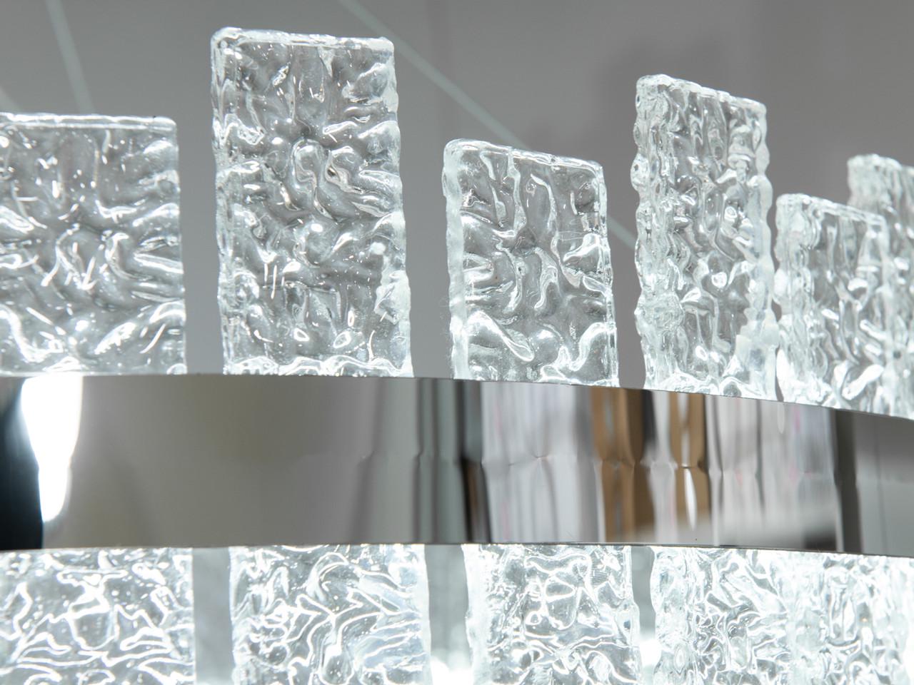 Люстра хрустальная LED для холла 828-800CH-LS 90W на 13 м2 Хром (2121570454) - фото 5