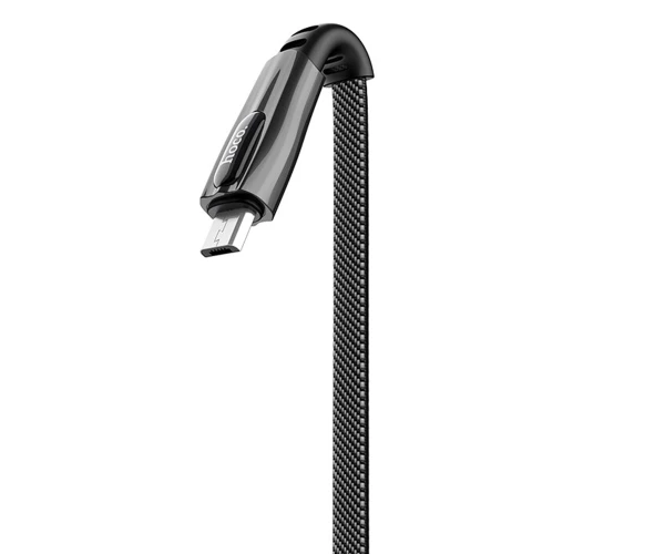 Кабель Data Hoco U70 Splendor Micro-USB 1,2 м Black/Gray - фото 2 Кабель Data Hoco U70 Splendor Micro-USB 1,2 м Black/Gray - фото 2