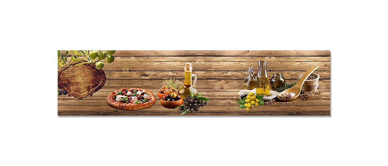 Наклейка виниловая на кухню Zatarga Деревянный стол 600х2500 мм (1289776327)