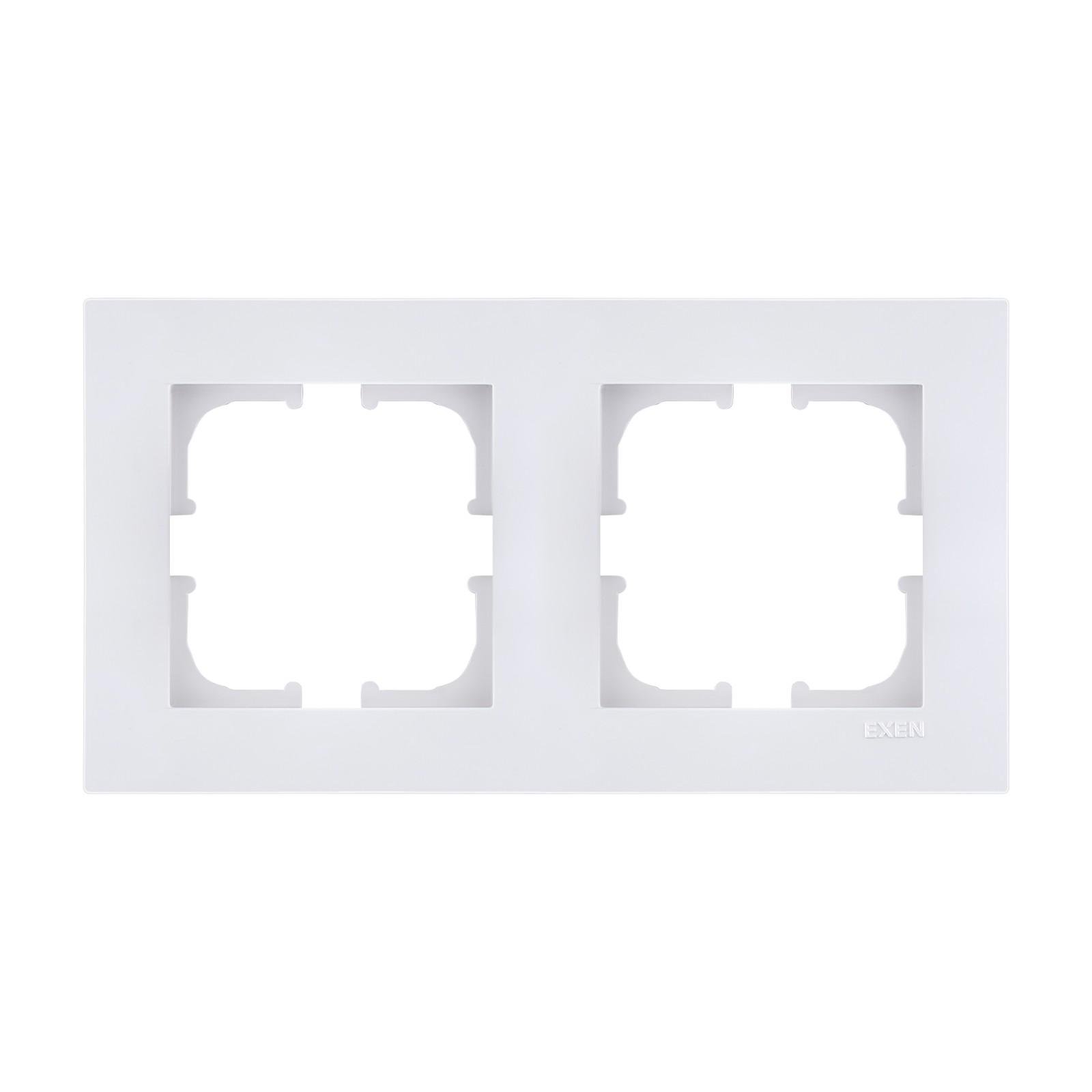 Рамка на 2 секции EXEN Karell Белый Рамка на 2 секции EXEN Karell Белый