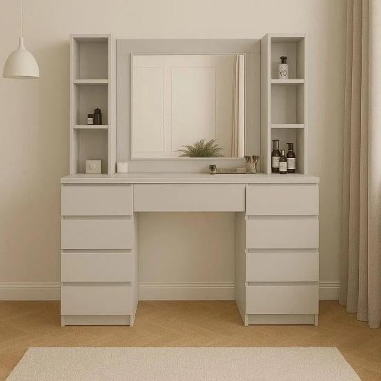 Туалетний столик New and Classic з LED підсвічуванням 1600x1200x400 мм Сірий