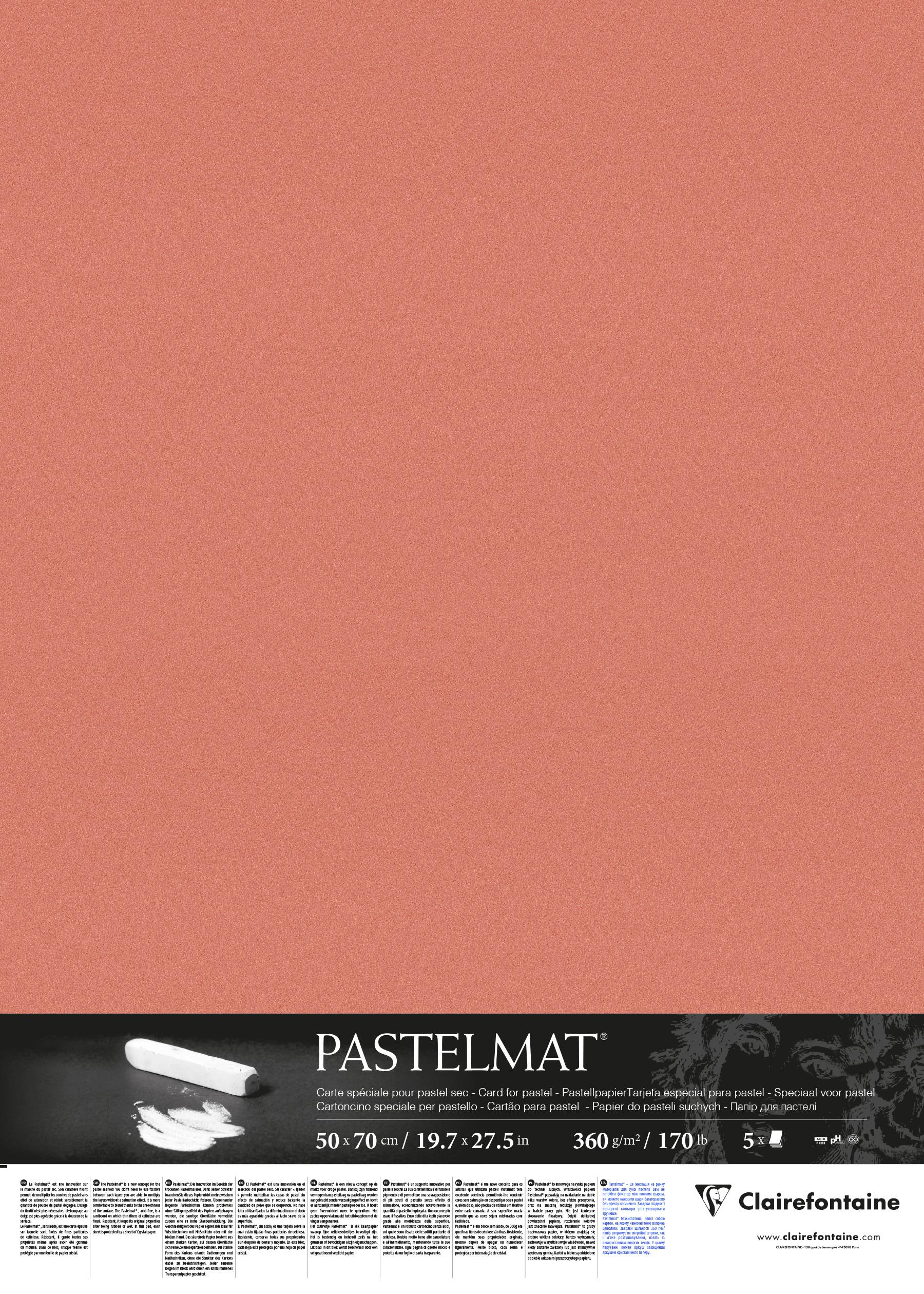 Аркуш Clairefontaine Pastelmat 50х70 см Sanguine (96056)
