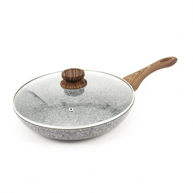 Сковорода гранітна з кришкою STYLEBERG 26х5 см