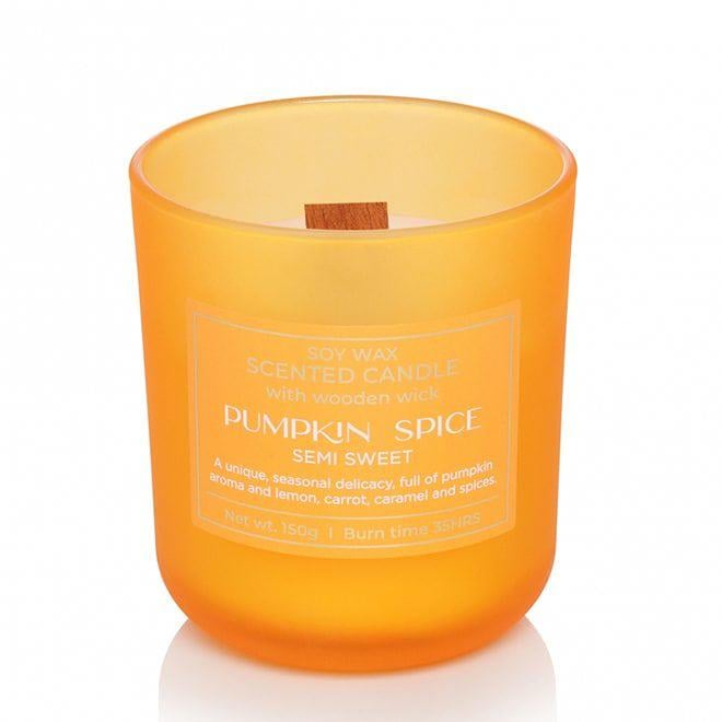 Ароматическая свеча Flora Pumpkin Spice Semi Sweet с деревянным фитилем (28871)