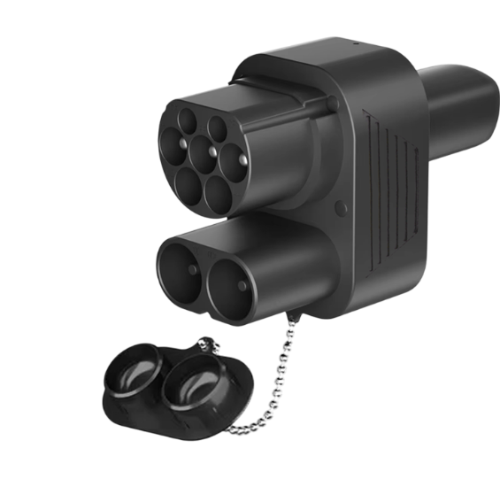 Адаптер CS2 Combo/Type2 Adapter 250 кВт для Tesla Model S/3/ X/ Y AC DC - фото 1