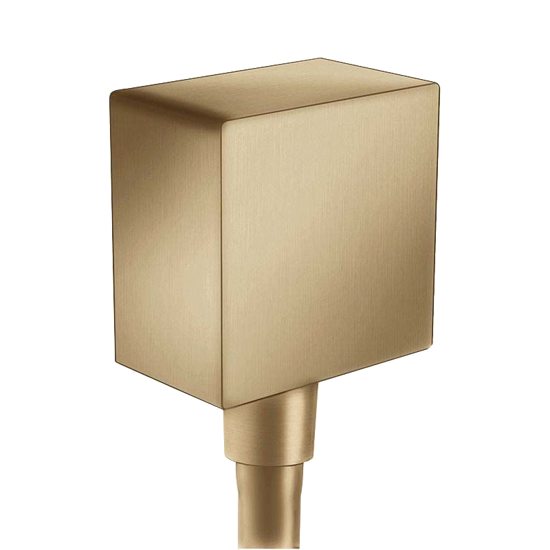 Шланговое подключение для душа Hansgrohe FixFit Square Бронза шлифованная (26455140)