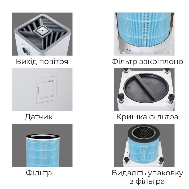 Фільтр для очищувача повітря Aello А12 - фото 4 Фільтр для очищувача повітря Aello А12 - фото 4