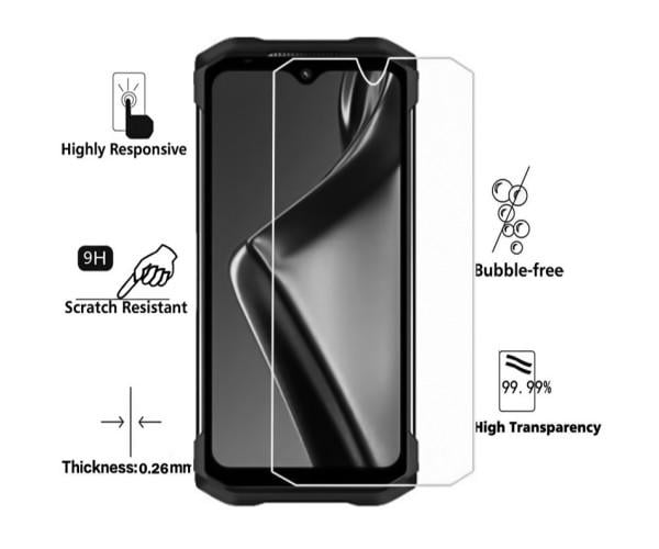 Защитное стекло Tempered Glass 0,3 мм для Doogee S98/S98 Pro Transparent (33252) - фото 2