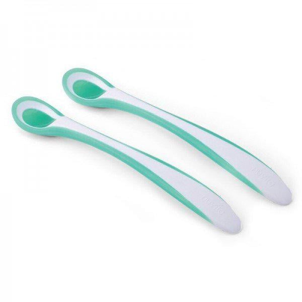 Набор ложечек для кормления Nuvita Easy Eating с термоиндикатором 2 шт. Салатовый (NV8485Lime) Набор ложечек для кормления Nuvita Easy Eating с термоиндикатором 2 шт. Салатовый (NV8485Lime)