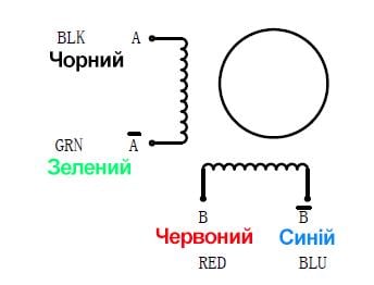 Двигун гібридний кроковий 0,39 Нм (NC-42STH40-1704A-5) - фото 3