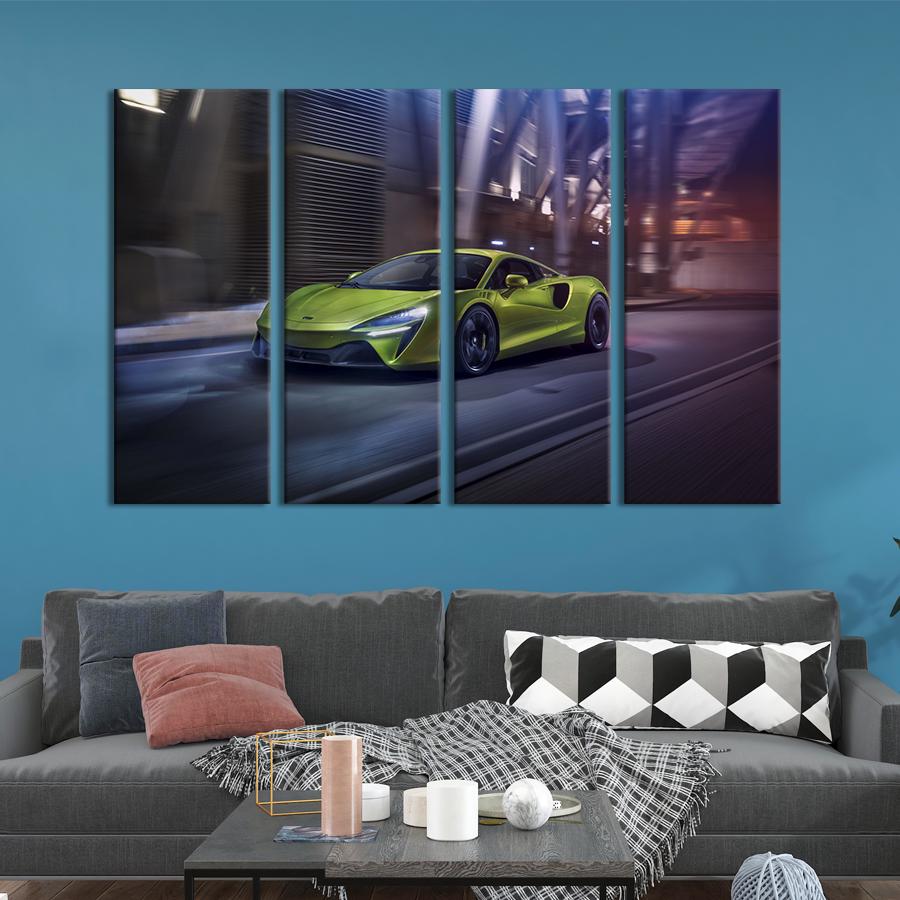 Картина на холсте Мощный автомобиль McLaren Artura 209x133 см (1275-41)